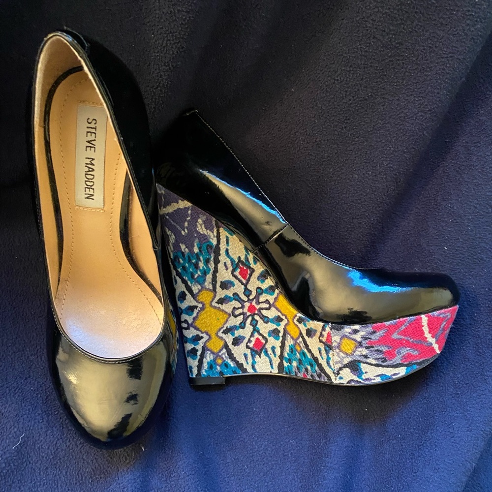 Steve Madden Black patent leather heels - Picture 3 of 3